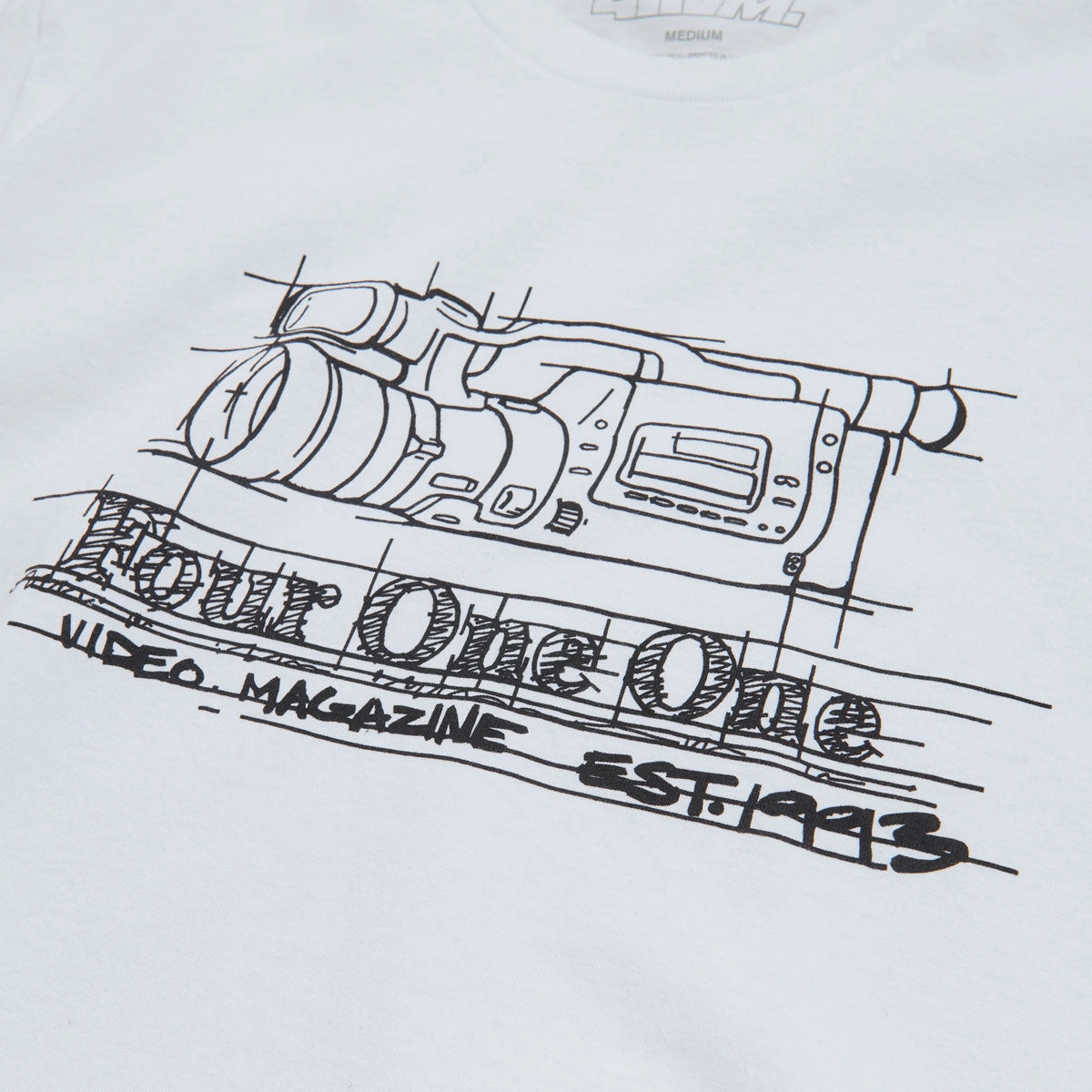 411 VX T-Shirt - White Light Casual Comfy Choice