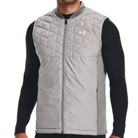 Under Armour ColdGear Reactor Golf Vest - Grey Wolf/Concrete Light Reflective Trim