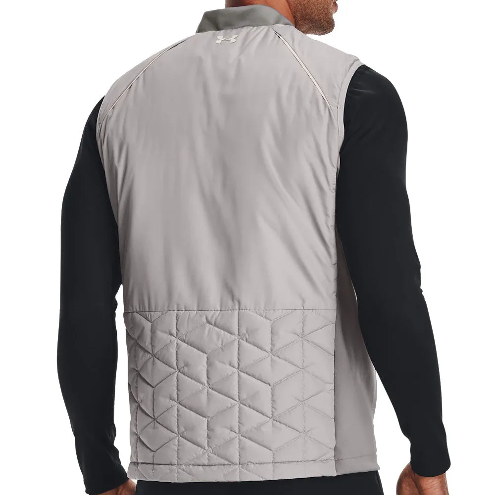 Floral design Under Armour ColdGear Reactor Golf Vest - Grey Wolf/Concrete