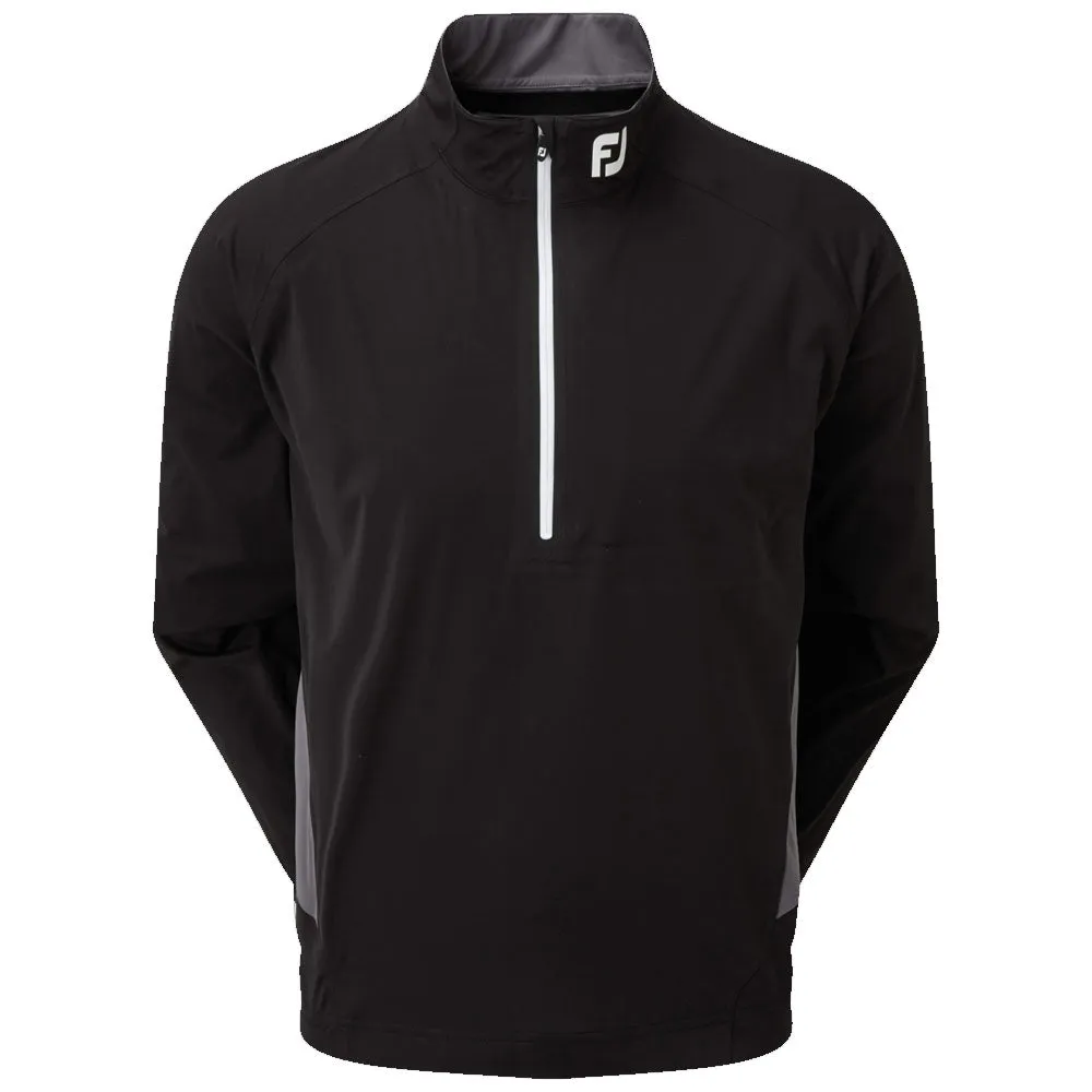 FootJoy Hydroknit 1/2 Zip - Black/Charcoal Chill Look Warmth Retention Technology