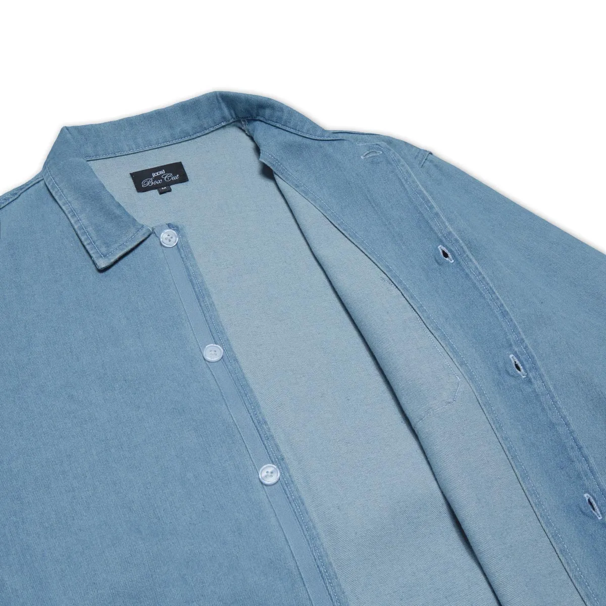 garden party CCS Box Denim Shirt - Light Blue