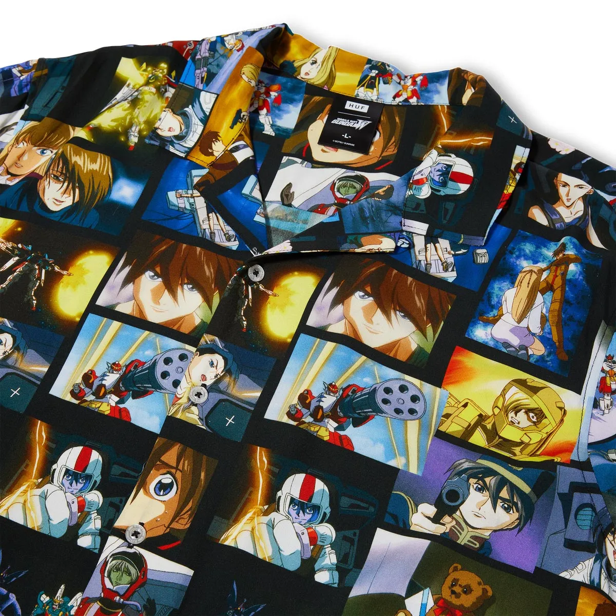 HUF Screenshots Resort Shirt - Multi Zip Front