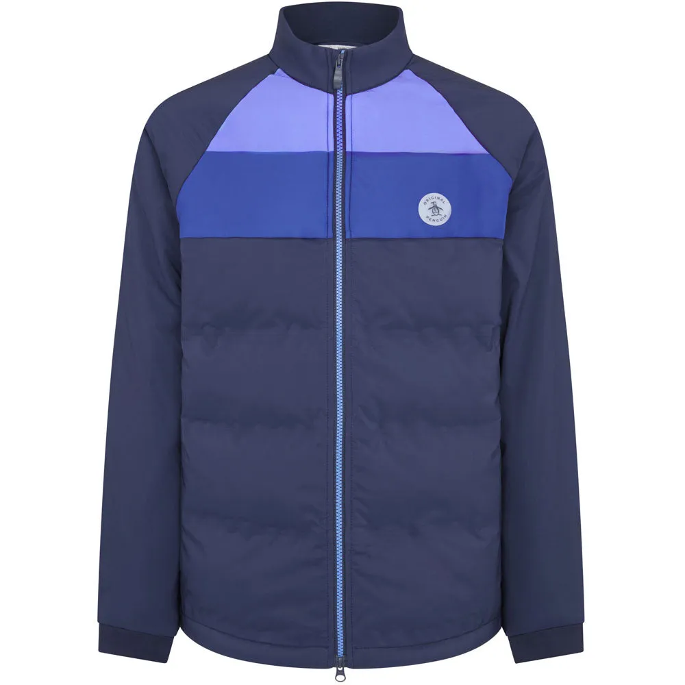 Foldable Storage Low Profile Insulation Original Penguin Insulated Full Zip Jacket - Black Iris