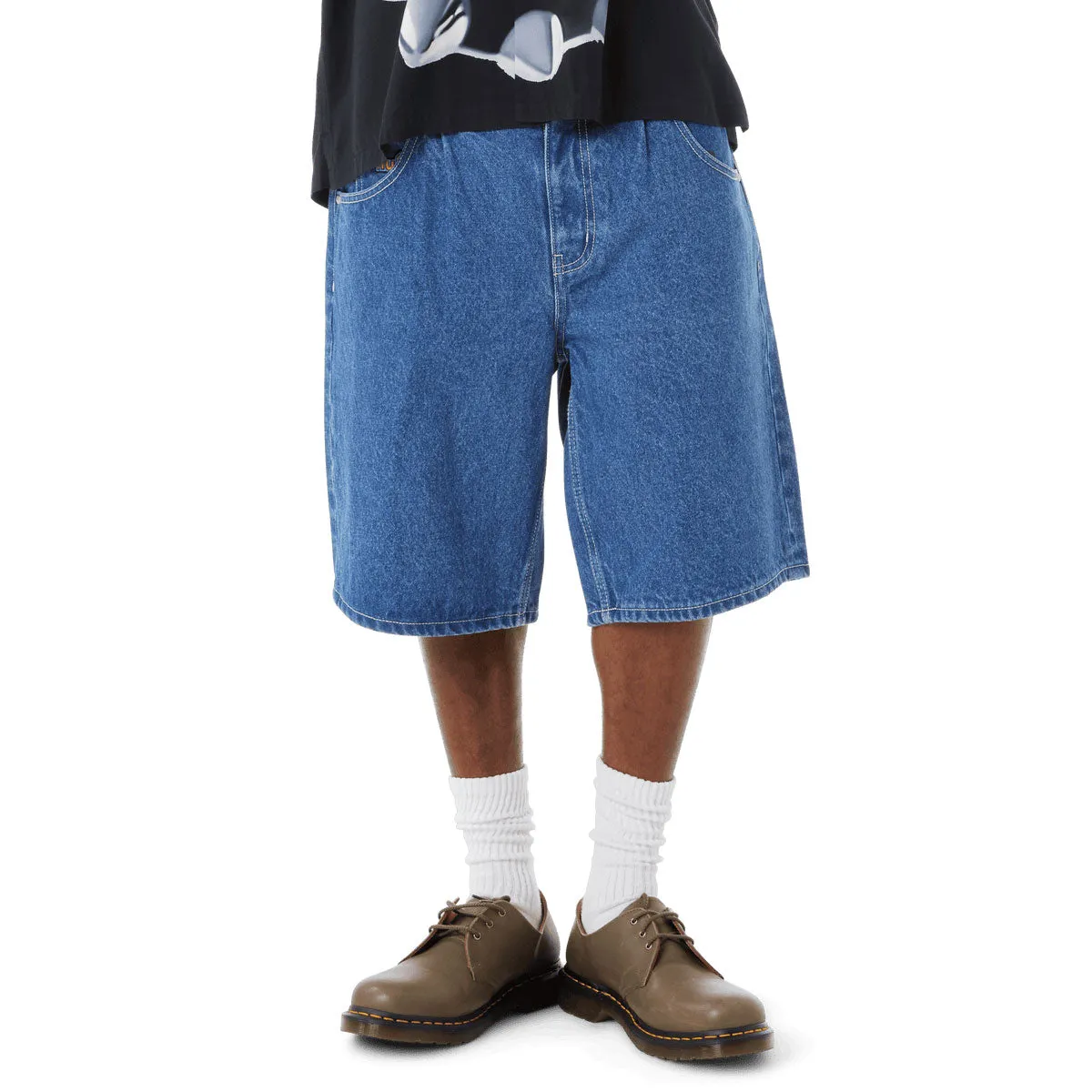 HUF Cromer Shorts - Stone Wash Indigo Anti Static Fabric