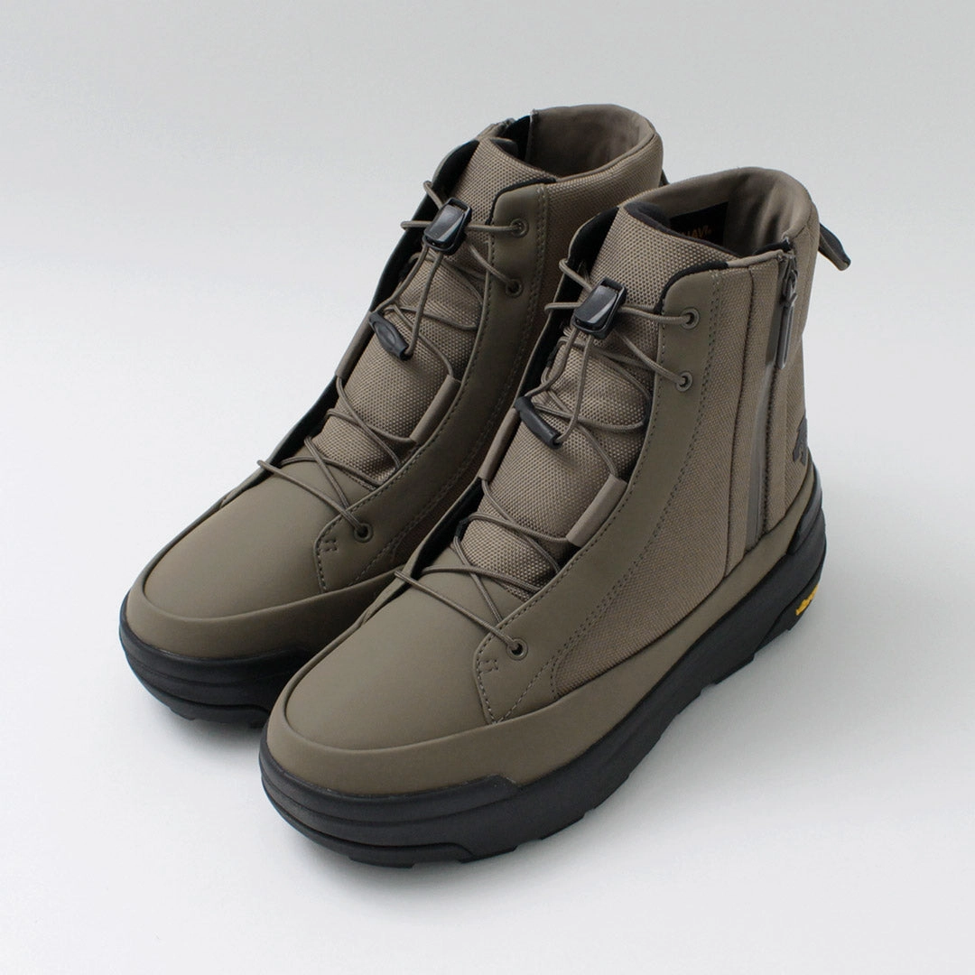 DESCENTE / High Cut Side Zip Lace Up Boots Travel Light Durable ease