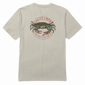 Chill Design Micro Perforated Fabric Salty Crew Jimmy T-Shirt - Bone