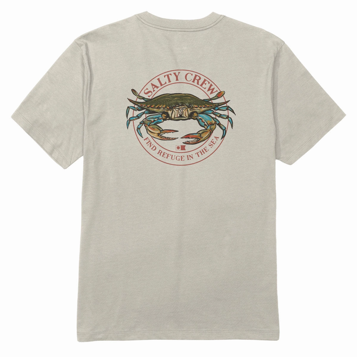 Chill Design Micro Perforated Fabric Salty Crew Jimmy T-Shirt - Bone