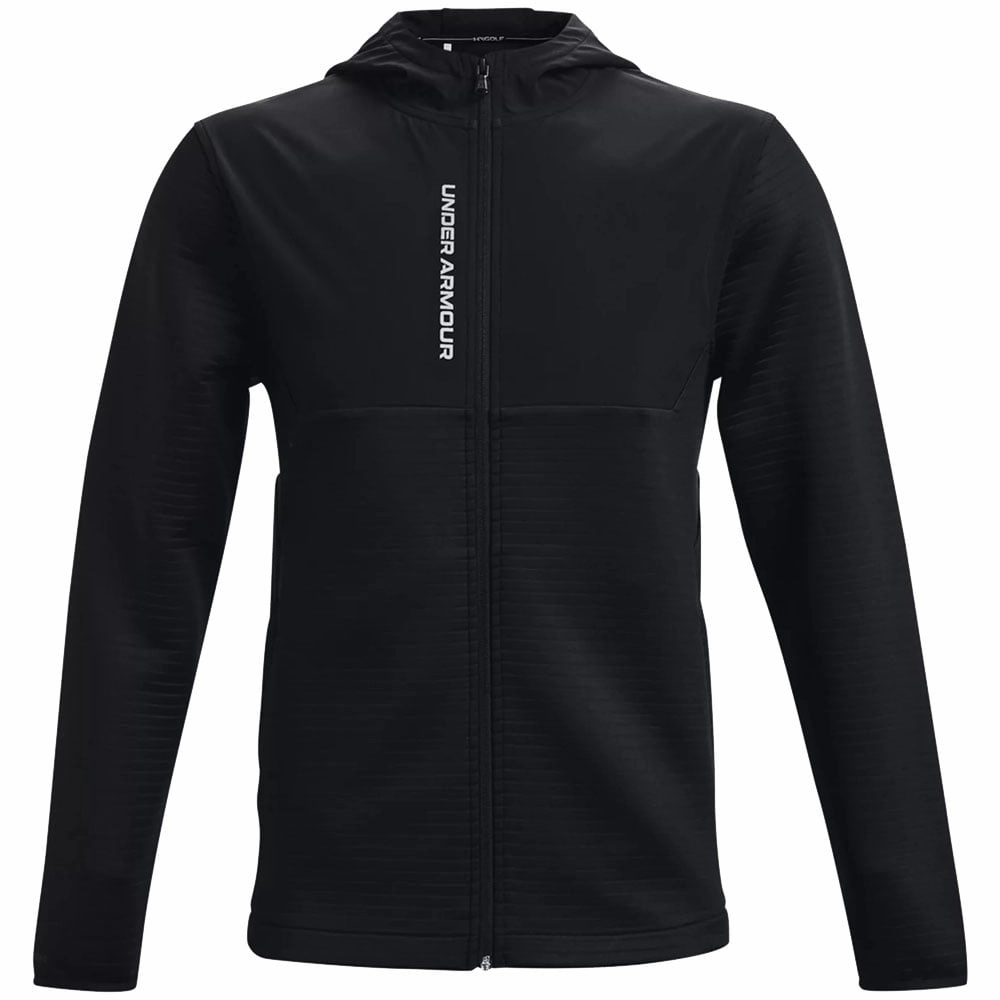 Under Armour Storm Daytona Full Zip Hoodie - Black/Reflective Odor Resistant Material Anti Pill Surface