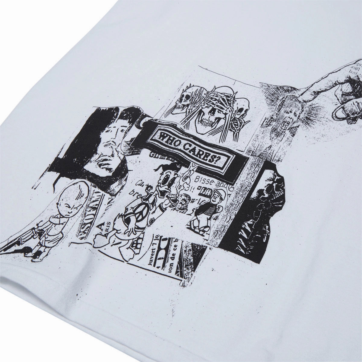 Fucking Awesome Who Cares T-Shirt - White Beachwear