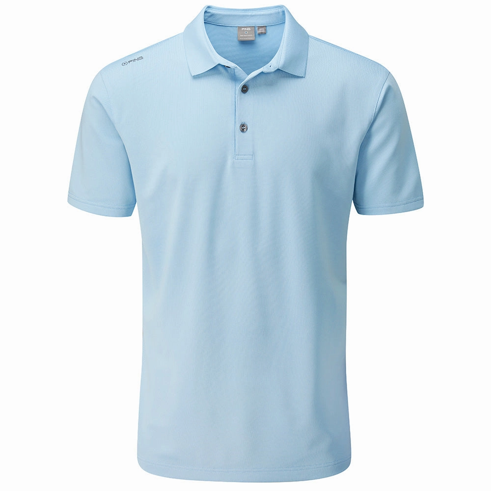 Ping Lincoln Polo Shirt - Sky Blue Everyday Essential soft fit