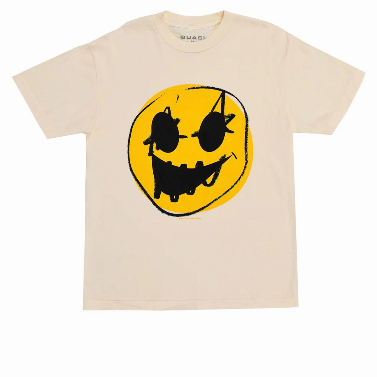 Summer cool Multi Purpose Wear Quasi Haha T-Shirt - Faded Cream