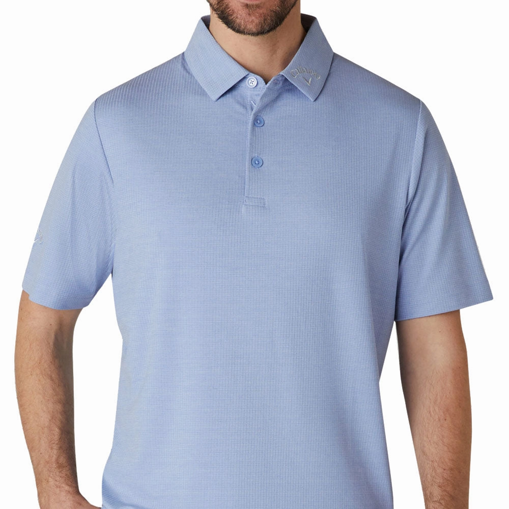 Street Casual Look Callaway Ventilated Classic Jacquard Polo Shirt - Chambray
