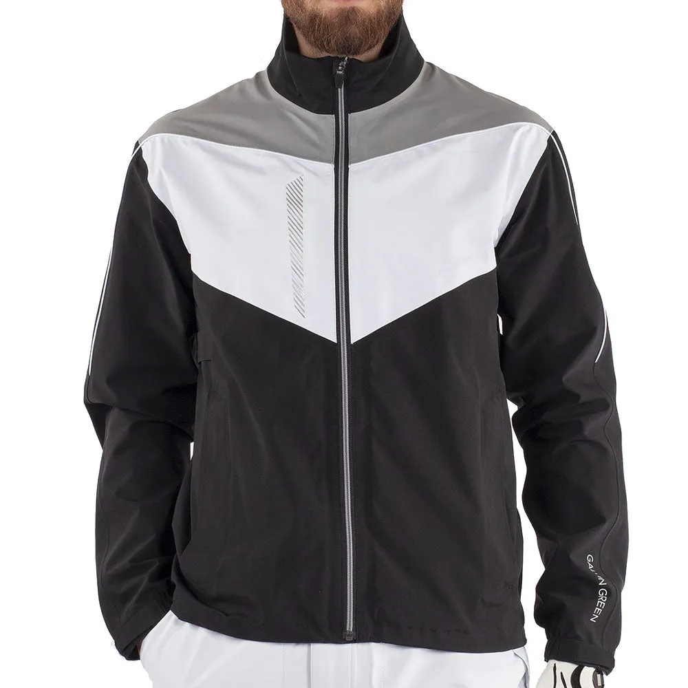 Lightweight Shell Warmth Retention Galvin Green Armstrong Gore-Tex Paclite Waterproof Jacket - Black/White/Sharkskin