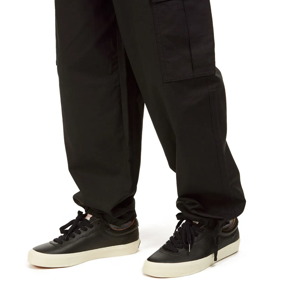 CCS Easy Ripstop Cargo Pants - Black No Gap Waistband