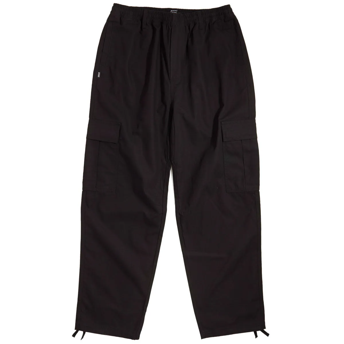 CCS Easy Ripstop Cargo Pants - Black Loose Fit ExpandableSidePanels