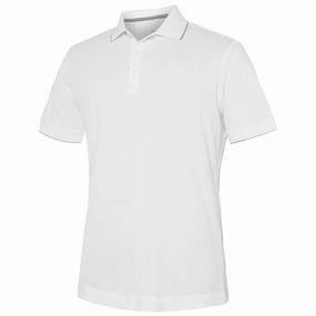 Anti Pilling Treatment High Density Fabric Galvin Green Marty Polo Shirt - White