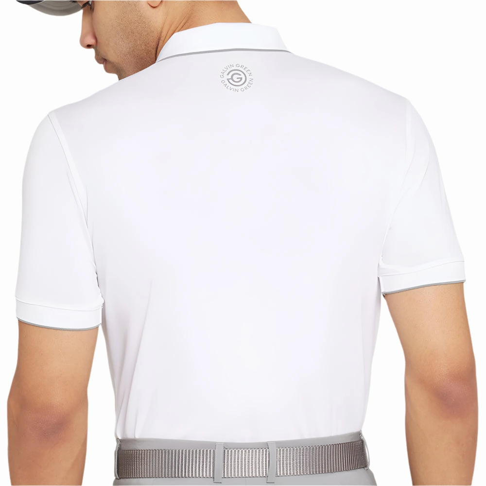 Galvin Green Marty Polo Shirt - White High-Quality Fabric
