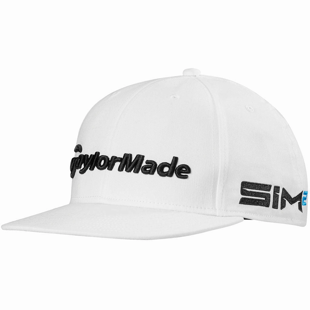 TaylorMade Tour Flatbill Cap - White Flat Cap Comfortable Wear
