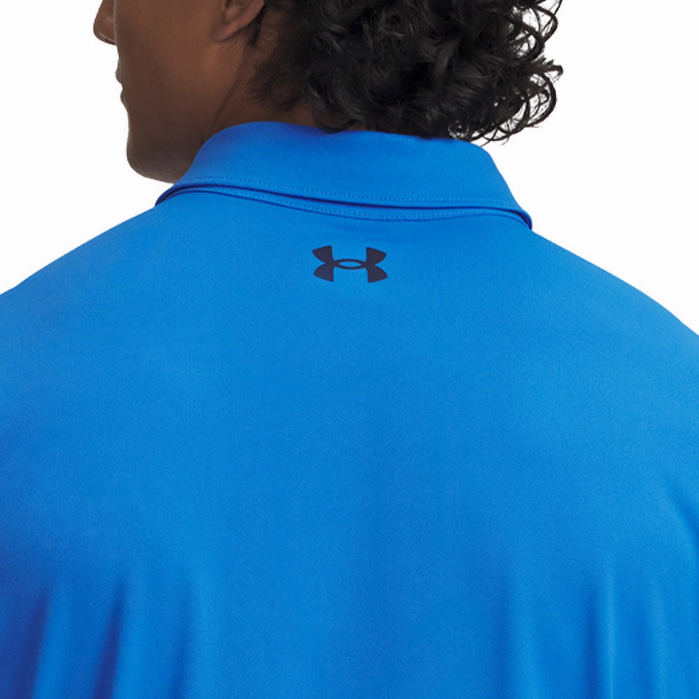 Seasonal Staple Ergonomic Cut Under Armour T2G Pique Polo Shirt - Blue Atlantis/Midnight Navy