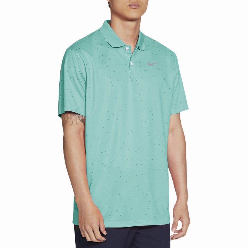 Nike Dry Victory Micro Print Polo Shirt - Tropical Twist/Obsidian Travel Light