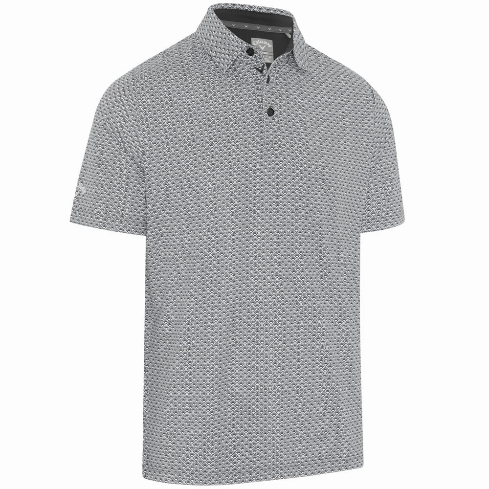 Chic Comfort Callaway Tee All Over Print Polo Shirt - Caviar