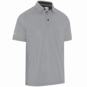 Chic Comfort Callaway Tee All Over Print Polo Shirt - Caviar