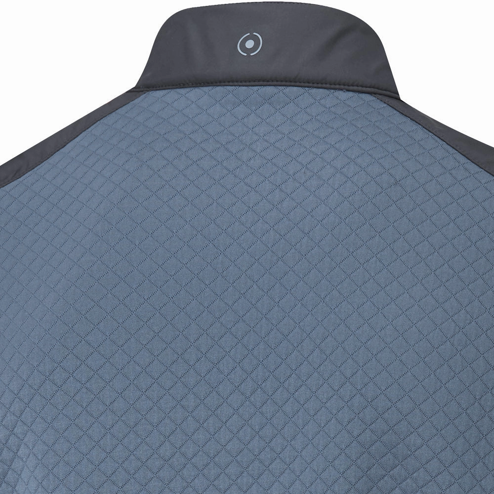 product satin lining luxury product team unity Ping Marshall 1/2 Zip Pullover - Stormcloud/Navy