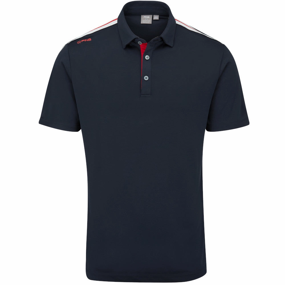 Quick Comfort Colorfast Dye Ping Inver Polo Shirt - Navy Multi
