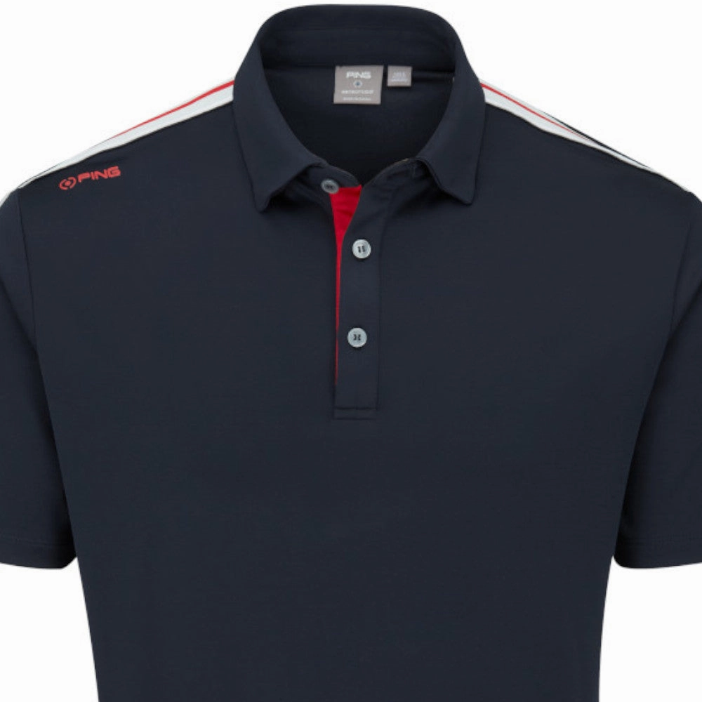 Layering Piece Ping Inver Polo Shirt - Navy Multi
