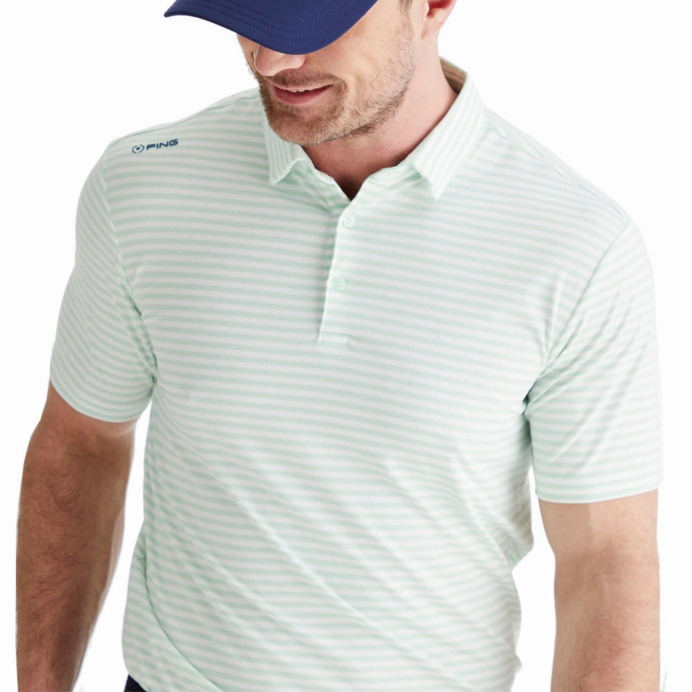 Ping Owain Polo Shirt - Misty Green/White Bohemian