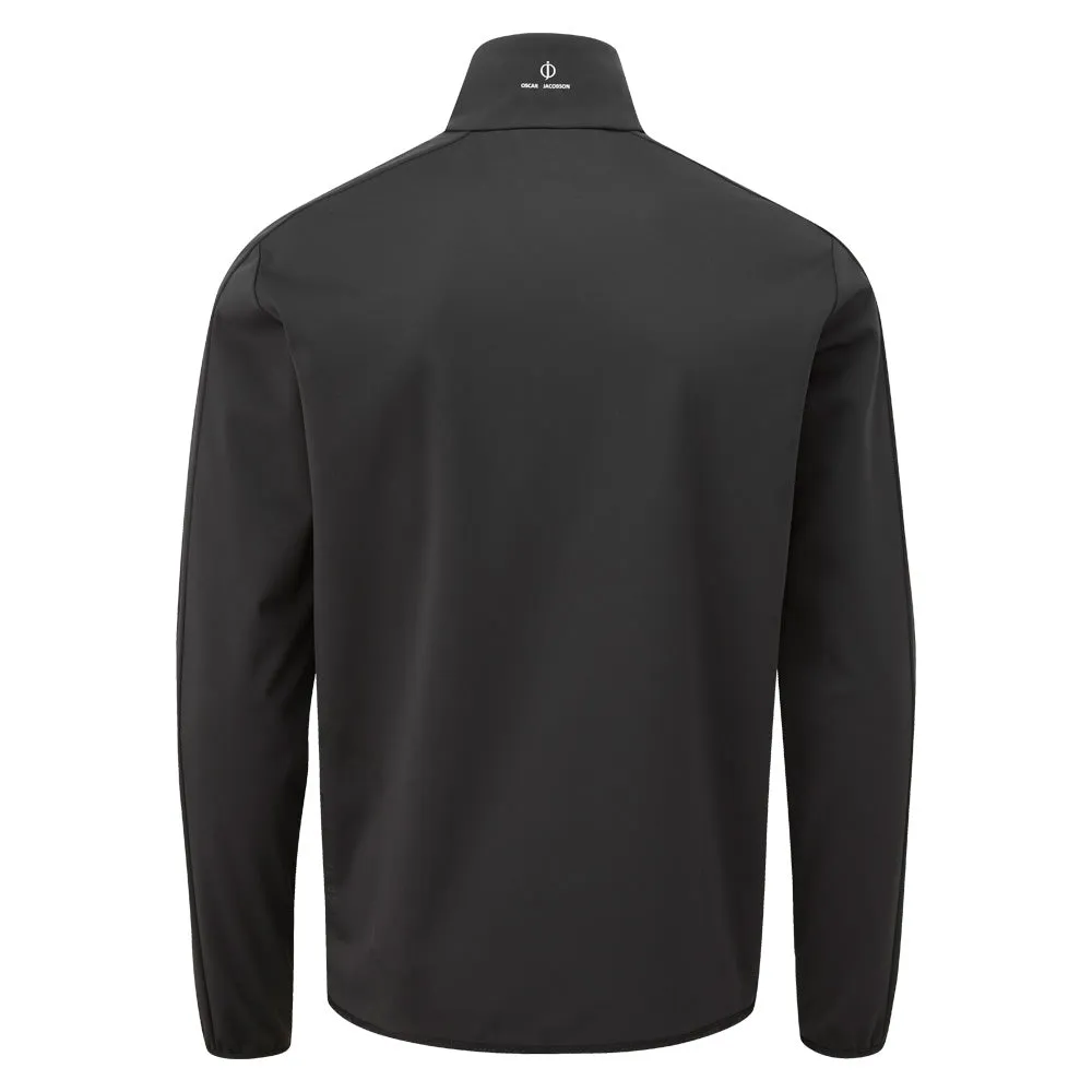 Oscar Jacobson Richmond 1/2 Zip Windproof Jacket - Black Anti Slip Interior