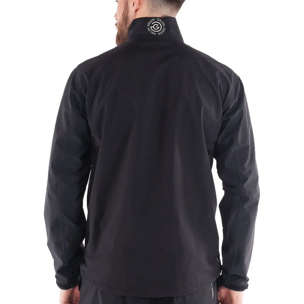 Galvin Green Apollo Waterproof Jacket - Black/White/Sharkskin Monochrome Look Sporty Touch