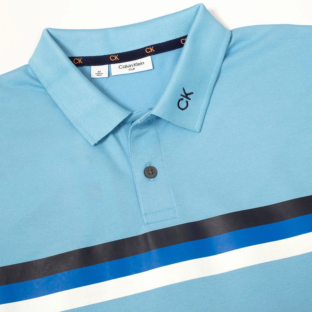 LowImpact Manufacturing Unisex versatility Calvin Klein Parker Polo Shirt - Boy Blue