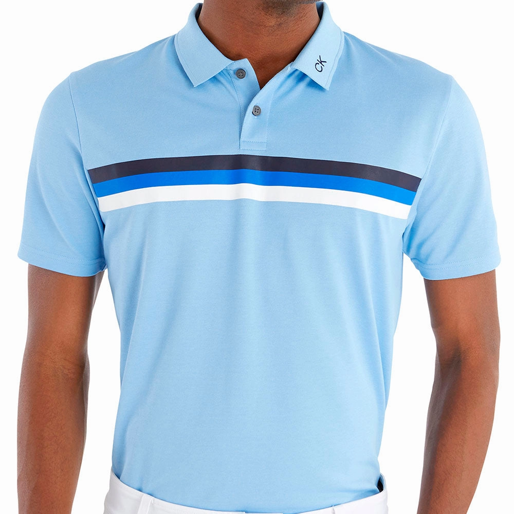Calvin Klein Parker Polo Shirt - Boy Blue MinimalBranding Recycled Material