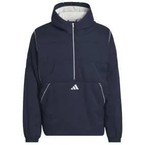 Mild Day Outfit Noise Reduction Design adidas Beyond Twistweave Half-Zip Filled Loose Jacket - Collegiate Navy