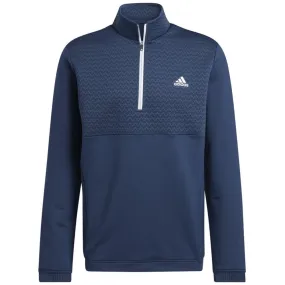 adidas COLD.RDY 1/4 Zip Jacket - Crew Navy Fringe Detail ModularLayering