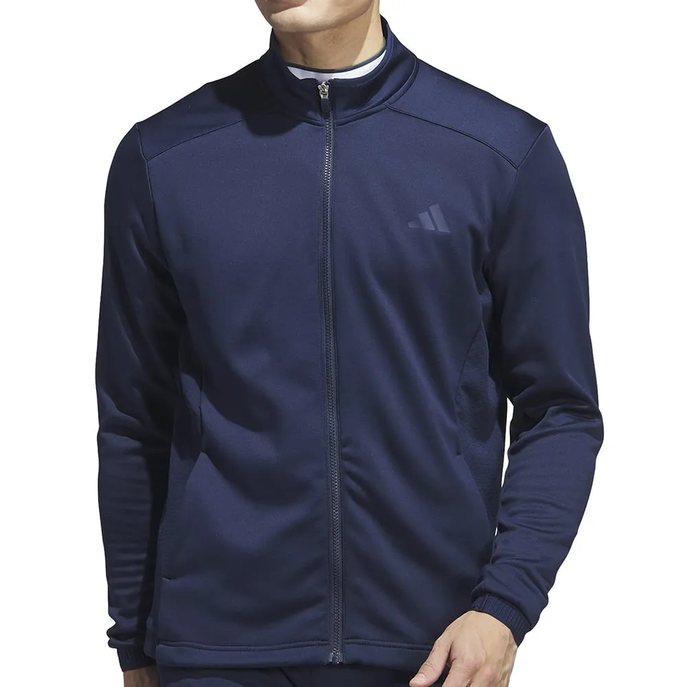 Contrast Stitch Poly Blend adidas Cold.Rdy Full Zip Jacket - Collegiate Navy