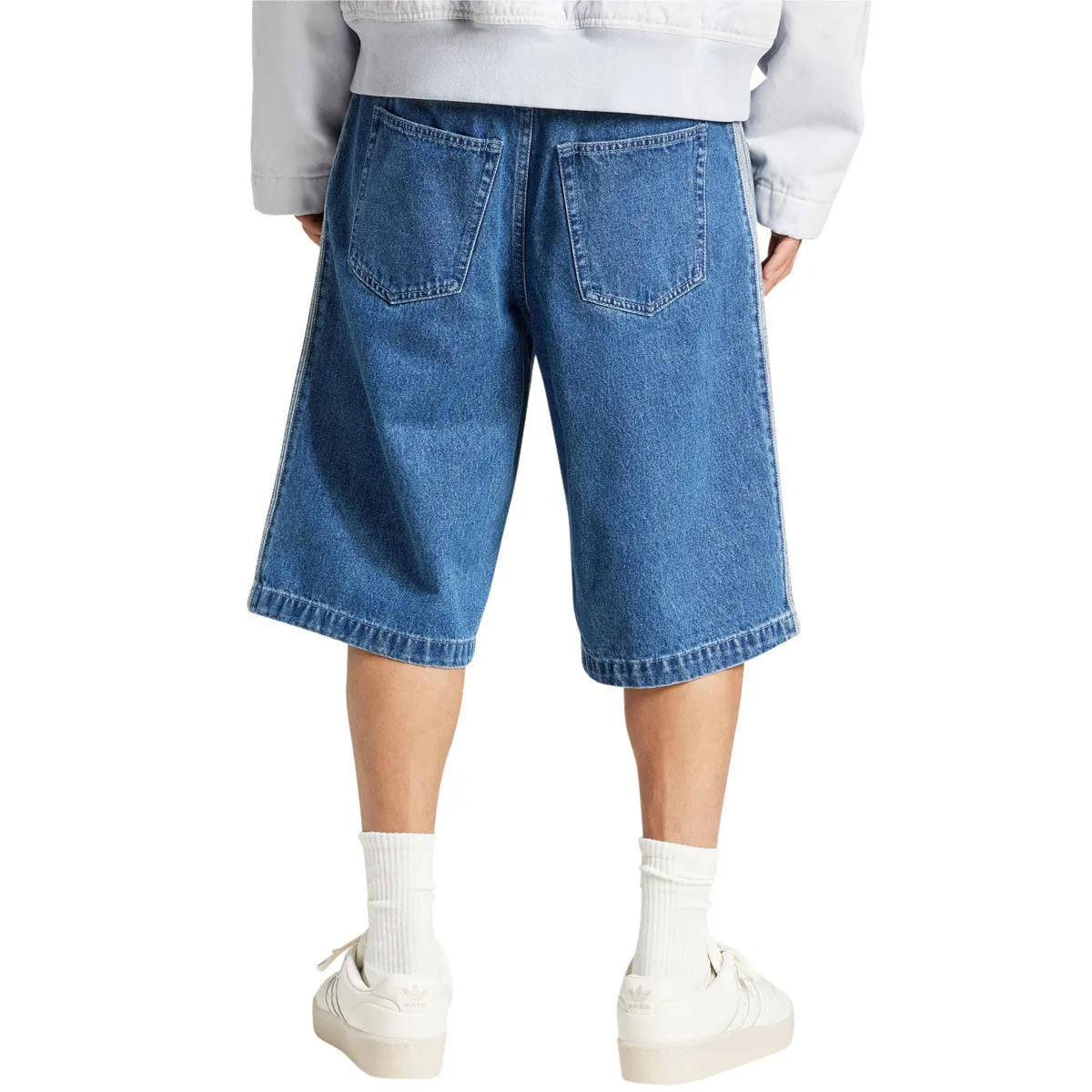 Eco friendly materials Adidas Denim Firebird Shorts - Medium Blue