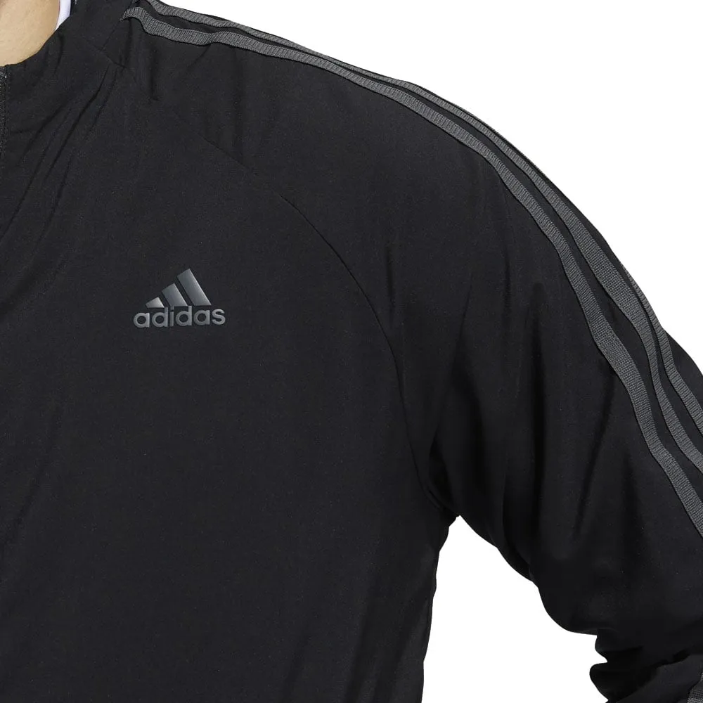 adidas Lined Full-Zip Jacket - Black Contrast Stitch Shrink Resistant Treatment