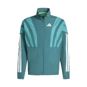 Adidas Men's Adizero Archive Running Jacket in Preloved Teal AW25 Advanced Layering System