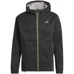 adidas Rain.RDY Waterproof Jacket - Black High Collar Style