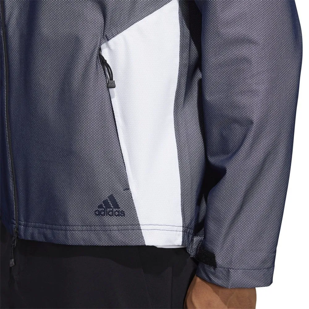 adidas RAIN.RDY Waterproof Jacket - Collegiate Navy Soft Interior Brushing StretchableMaterial