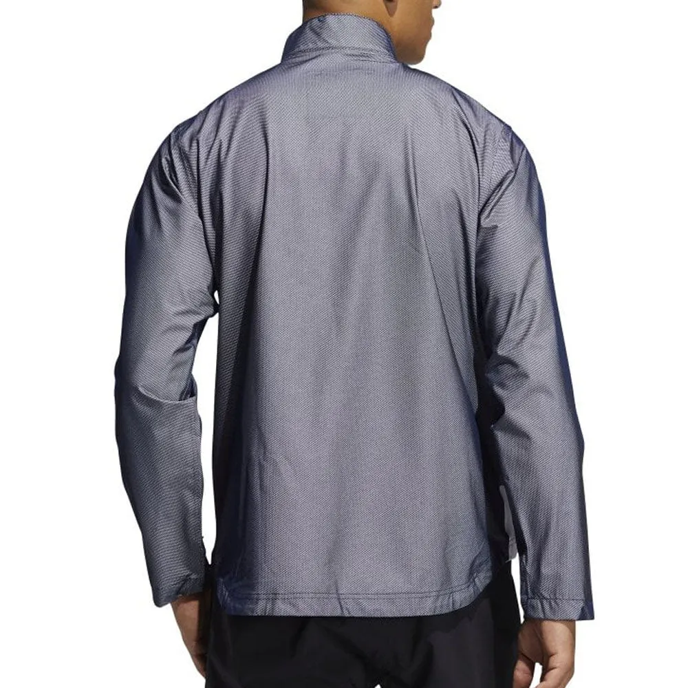 Foldable Collar ScratchResistant Zippers adidas RAIN.RDY Waterproof Jacket - Collegiate Navy