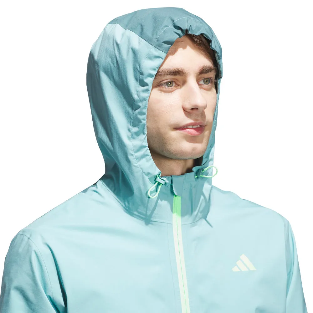 Practical Layer Waterproof Coating adidas Rain.RDY Waterproof Jacket - Mint Ton