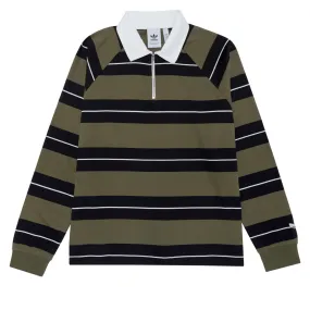 Waffle Weave Exclusive Collection Adidas Shmoo CS Rugby Shirt - Olive Strata/Black/Core White