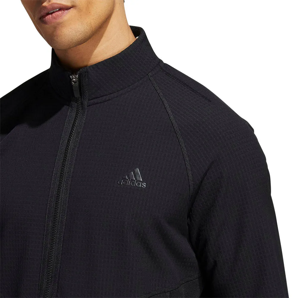 Reinforced Elbow Patches Fit For Travel adidas Statement Full Zip Jacket - Black