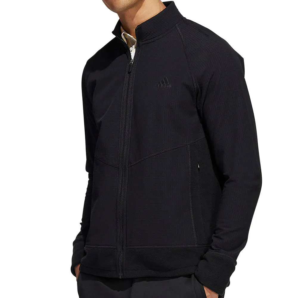 Universal Fit Framework Zip Pockets adidas Statement Full Zip Jacket - Black