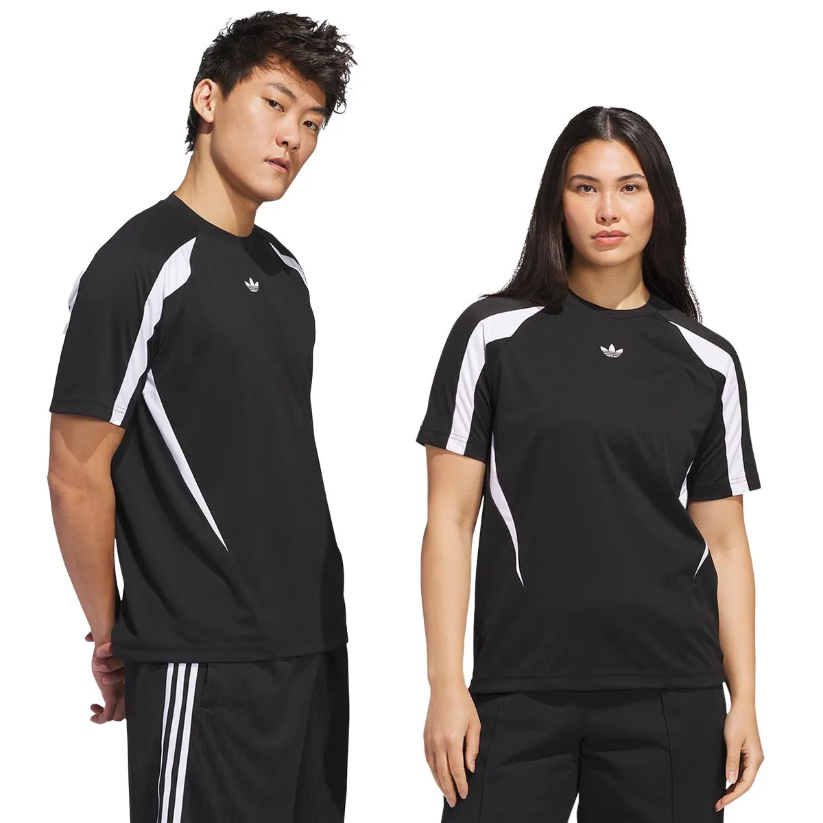 Adidas TGST Jersey - Black/White Laser Cut Edge Detail