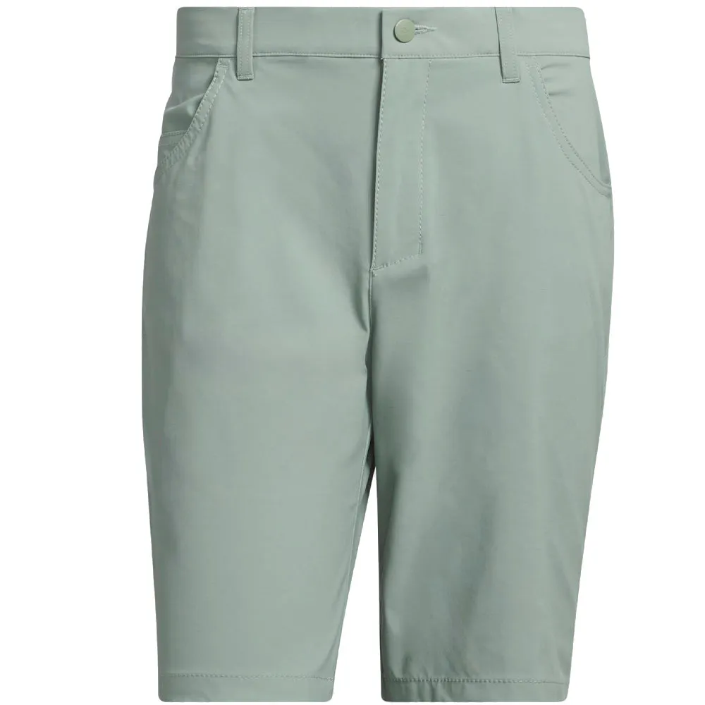 adidas Ultimate365 5 Pocket Shorts - Silver Green high waisted