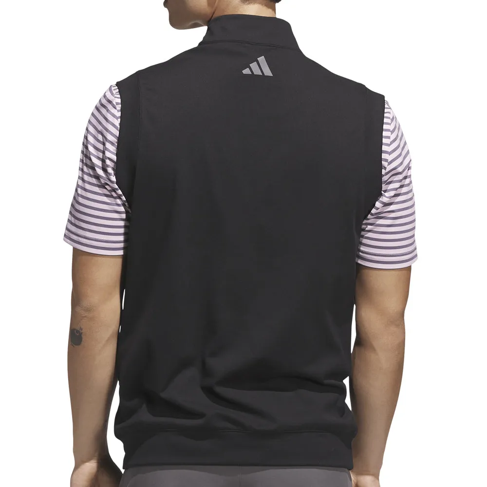 Clear adidas Ultimate365 Classic 1/4 Zip Vest - Black